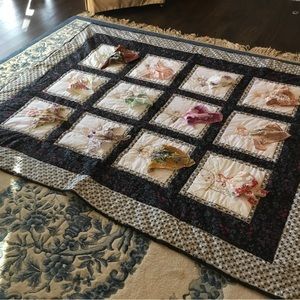 New Quilt with Vintage Items & Handwork